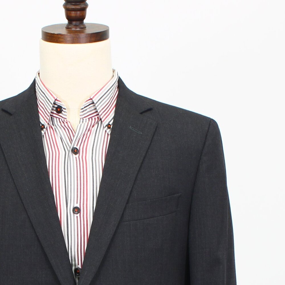 Brooks Brothers 42l Gray Solid 2-Button Sport Coa… - image 5